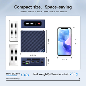 Mini <strong>Computer</strong> Intel Beelink S12PRO N100 <strong>Multi</strong> Display HD DP WIFI Win11PRO Home Office Desktop Pocket Mini PC - Product Image 6