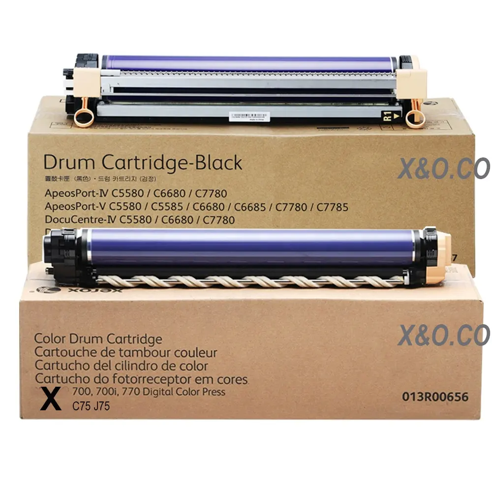 Cartucho de impressão x & o genuíno, compatível com unidade de tambor de imagem xerox colorido 550 560 570 c60 c70 c9065 c9070