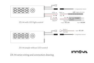 Sensor LED de 12V para interiores, dispositivo de medición de temperatura de 12V, con control remoto - Product Image 5