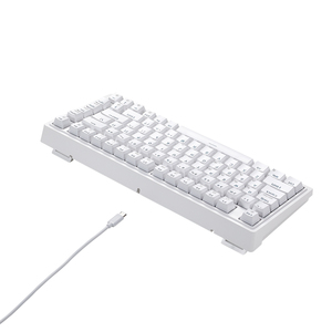 Tastiera personalizzata all'ingrosso ergonomica per Computer 83 tasti retroilluminazione Led USB tipo C RGB cablata tastiera meccanica da gioco - Product Image 2
