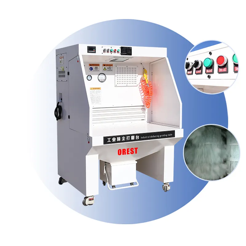Table de meulage de soudure de travail de collecteur de poussière de machine de polissage de banc de courant