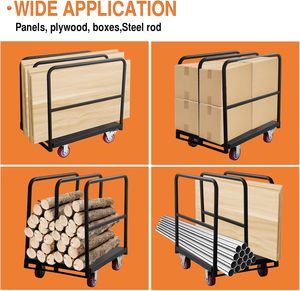 รถเข็นไม้แบบ3รางสำหรับงานหนักรถเข็น2500Lbs เสารับน้ำหนักได้ - Product Image 6