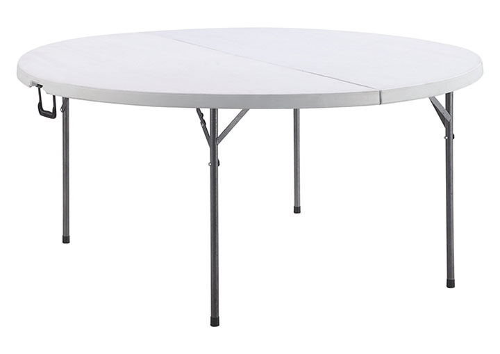 Mesa redonda de plástico