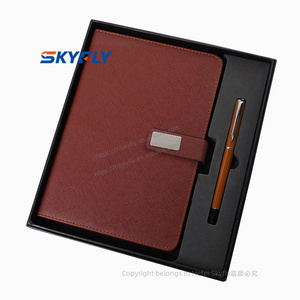 Wholesale Custom A5 <strong>With</strong> <strong>Elastic</strong> Strap Pu Journal Diary <strong>Notebook</strong> <strong>Printed</strong> Brand Logo Diary Notepad Note Book PU Leather <strong>Notebook</strong> - Product Image 2