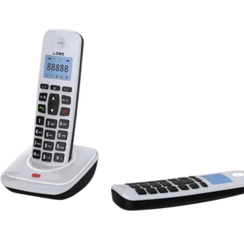 DECT-Konformität MD107 Schnur loses Telefon Dect Frequenz 1, 8 1,9 GHz für drahtlose Anrufer-ID Big Button-Telefone