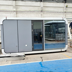多功能苹果胶囊屋移动小屋紧凑型预制临时住宅，带太阳能选项 - Product Image 4