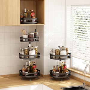 <strong>Rotating</strong> Spice <strong>Rack</strong> <strong>for</strong> Countertop Kitchen Organizer Spinning Storage Holders & <strong>Racks</strong> Adjustable Spice Jar Shelf - Product Image 4