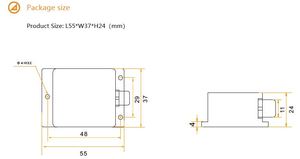 BWSENSING sensore digitale accelerometro 3 assi 3 assi magnetometro 3 assi giroscopio bussola elettronica SEC295 uscita 485 232 TTL - Product Image 4