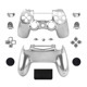 Carcasa de controlador de plástico azul cromado para PS4 - Product Image 3