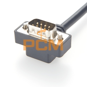Cavo seriale DB9 RS232 con design ad angolo sinistro, destro, alto e basso, basso profilo salvaspazio, cavo ad angolo retto RS232 - Product Image 3
