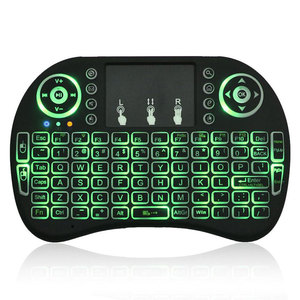 7 Color Backlight 2.4G Mini Wireless <strong>Keyboard</strong> with Touchpad Smart TV Box Air Mouse Remote <strong>Control</strong> I8 Fixed <strong>Code</strong> - Product Image 2