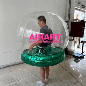 Xmas प्रदर्शन <span class=keywords><strong>inflatable</strong></span> बुलबुला पोशाक, अनुकूलित परेड इंफ्लेटेबल पारदर्शी गेंद सूट - Product Image 5