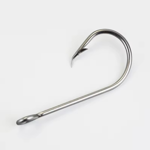 Đầu bên phải 39977 EZ baiter móc thép không gỉ vòng tròn biển câu cá móc limerick và vòng tròn móc sống mồi dài Shank trông - Product Image 5