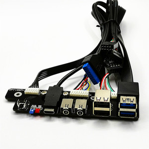 Werkseitig Diy Mini-Computer gehäuse Dual-USB-Buchse 3.0/2.0 HD Audio TYP C-Schnitts telle USB-Datenkabel auf der Vorderseite - Product Image 5