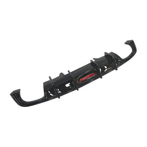 סגנון kb b9 מפזר שפתיים אחורי שחור עבור <span class=keywords><strong>audi</strong></span> a4 b9 2017-2019 החלפת פגוש אחורי - Product Image 2