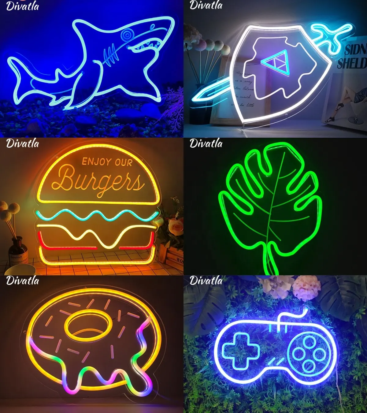 Bán buôn tùy chỉnh đám cưới LED chiếu sáng dấu hiệu Đảng DIY Acrylic Board ánh sáng linh hoạt Led Neon dấu hiệu