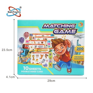 Samtoy Fun Early Educational Enlightenment Kids Brain Training Match and Learn English Cognize Card Matching Game with 10カード - Product Image 6