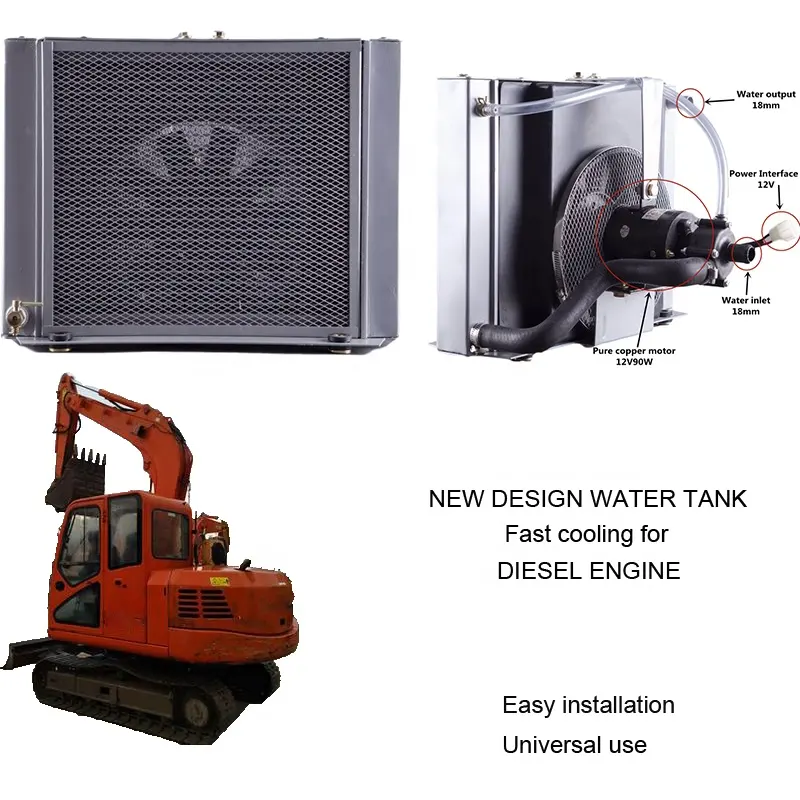 Radiador elétrico do refrigerador do tanque de água de alumínio da fabricação do oem para shifeng