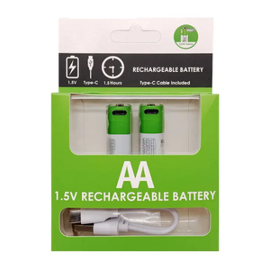 Hızlı şarj şarj edilebilir pil tip C USB 7507501.5 V AAA pil paketi AA lityum iyon piller - Product Image 1