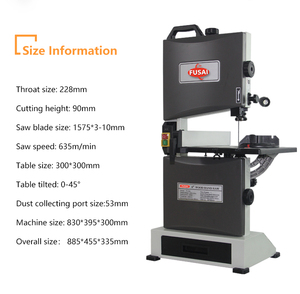 <strong>9</strong>&quot; Single Side Wood Cutting <strong>Band</strong> <strong>Saw</strong> Machines Table <strong>Saw</strong> for Woodworking Machine FS-D90 - Product Image 6