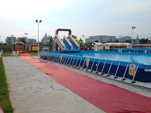 Nhiệm vụ nặng nề không thấm nước chống UV nước mắt bằng chứng hồ bơi PVC Vinyl vải cho trên mặt đất hồ bơi - Product Image 3