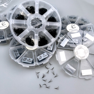 Thin Base Handmade Loose <strong>Pro</strong> Made Fans 9d <strong>16d</strong> 20d Pointy Base Promade Fans Eyelashes - Product Image 1