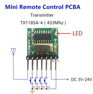 TX118SA-4 kabelloser Breitspannungs-Codierungs-Sender RX480E-4 Decodierungsempfänger 4-Kanal-Ausgangsmodul für 433 MHz Fernbedienung - Product Image 3