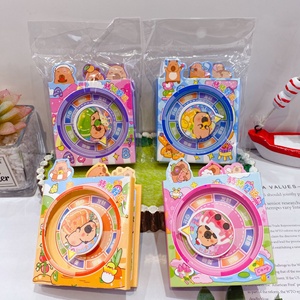 Yeni Capibara iyi şanslar Spin eğlenceli not defteri Set sevimli bir Katong yaratıcı stres giderici iplik Top Spin not defteri - Product Image 2