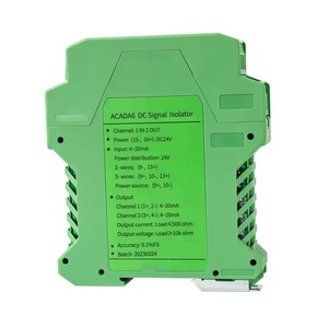 Aislador de señal CC con una entrada y dos salidas, divisor de voltaje y corriente de 4-20mA a 0-10V5, módulo analógico - Product Image 4