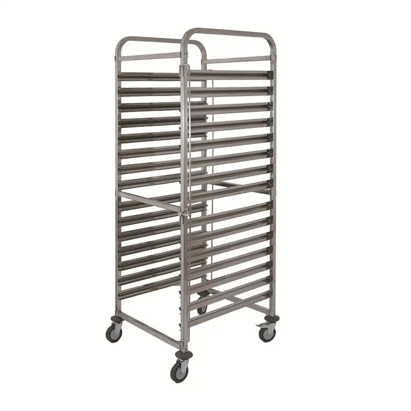 Commerciale in acciaio inox di cottura del pane pan trolley/panetteria filovia forno cremagliera/panetteria display scaffali