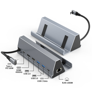 X522 Hub Usb multifunzione 7-in-1 3.0 Hub di trasmissione ad alta velocità Hub di trasmissione Hd 4k con interfaccia cavo di rete - Product Image 2