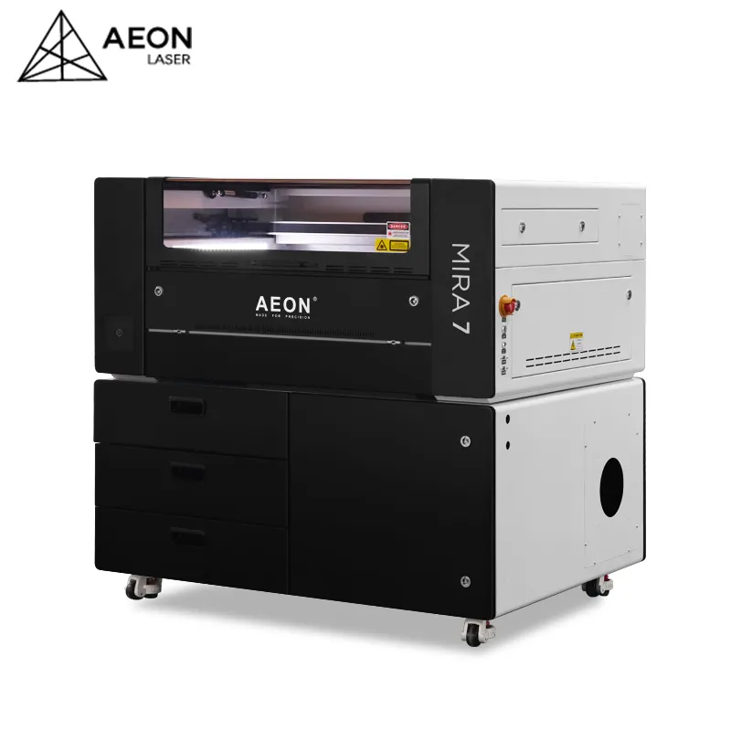 Aeon 5030 7045 9060 máquina corte gravura a laser co2, para tecido/texitle/papel/madeira/pedra/acrílico/couro/vidro/mármore