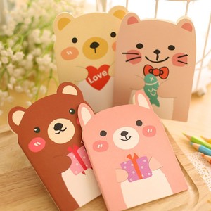 Creative Stationery Cute Bear <strong>Notebook</strong> Small Animal <strong>Notepad</strong> Cartoon Portable Student Prize - Product Image 4