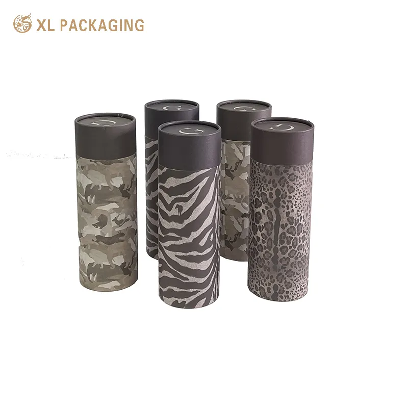 Food Grade Cylinder Round Box Packaging Cardboard Gift Box Biodegradable Paper Tubes Tea Bag Packaging Box For Tea
