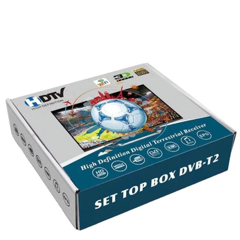 DVB T2 C Tuner FTA numérique mpg4 new york solide d2h décodeur dvb t2 6363 pcb linux télécommande tv smart box