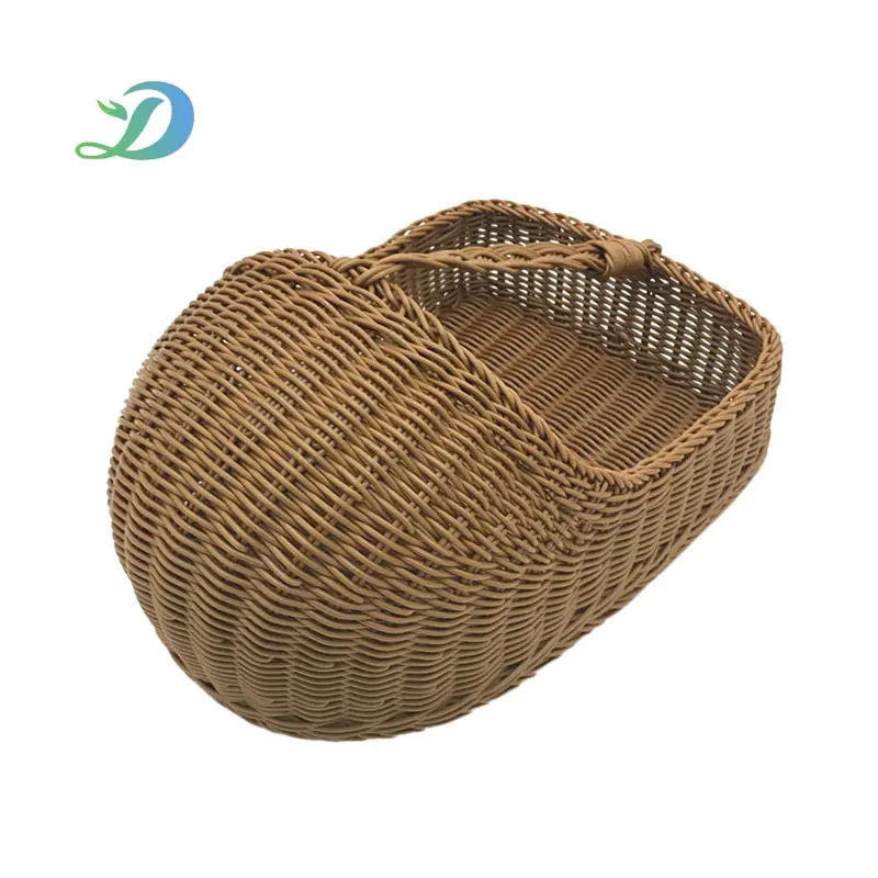 Alta Qualidade Hot Sale Handwoven PP Rattan Basket Hotel Guest Room Banheiro Shoe Basket