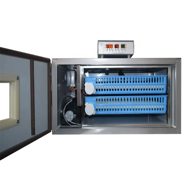Incubadora automática de ovos tipo rolo para venda com 220V e 12V dupla potência 128 ovos