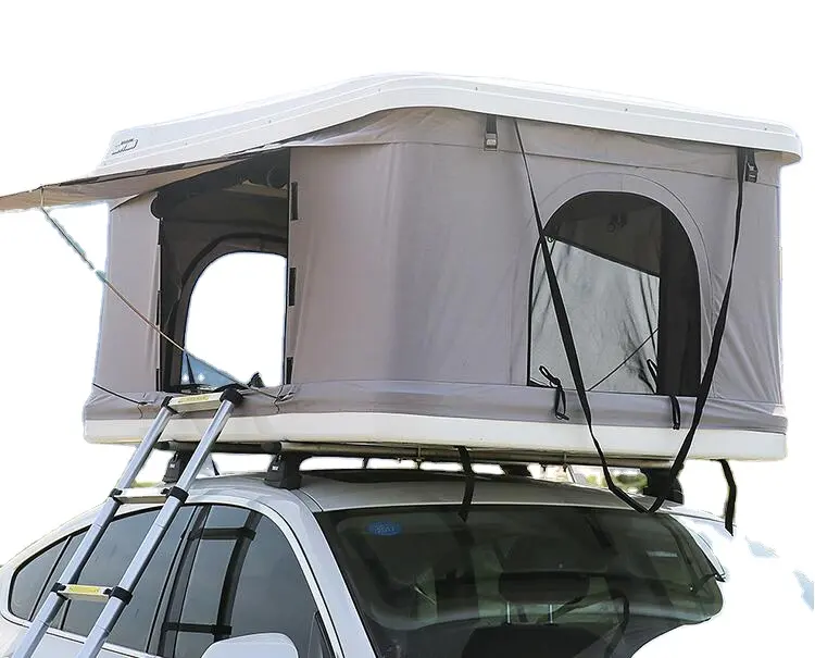 3-4 Orang Lipat Clamshell Menyuruh Hardshell Kings Mobil Atap Tenda untuk Mobil