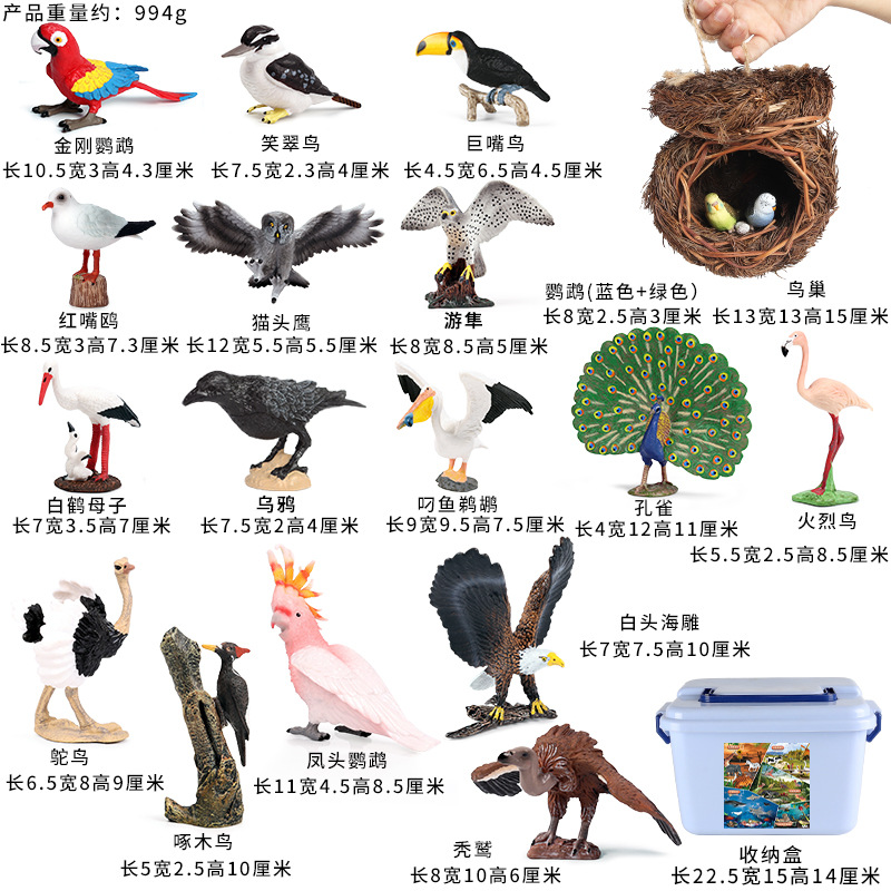 Bird kit avec accessoires 21 pièces + boîte de livraison