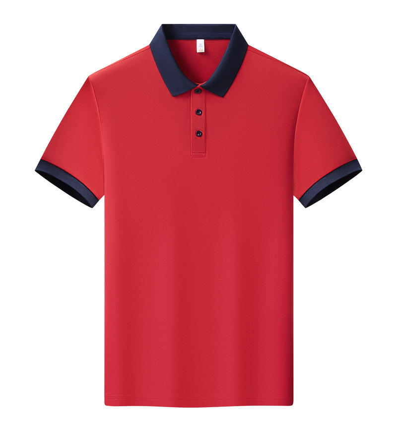 Bright Red with Navy Blue