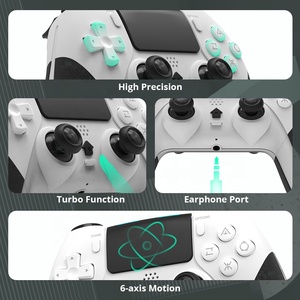 Control remoto inalámbrico Gamepad Doble vibración Función Turbo Botón de respaldo Controlador de juego Gyro de seis ejes para consola P3 P4 - Product Image 2