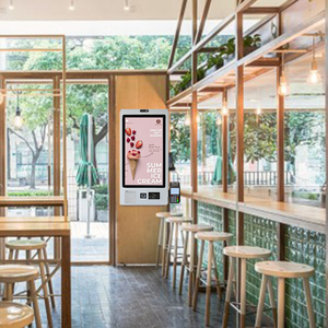 Crtly thực phẩm đặt hàng máy tự đặt hàng kiosk trong nhà hàng treo tường màn hình cảm ứng tự dịch vụ kiosk với máy in - Product Image 5