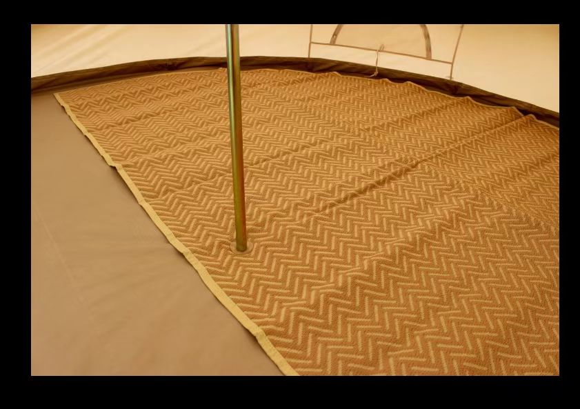 Tapis Demi-Lune Couleur Kaki