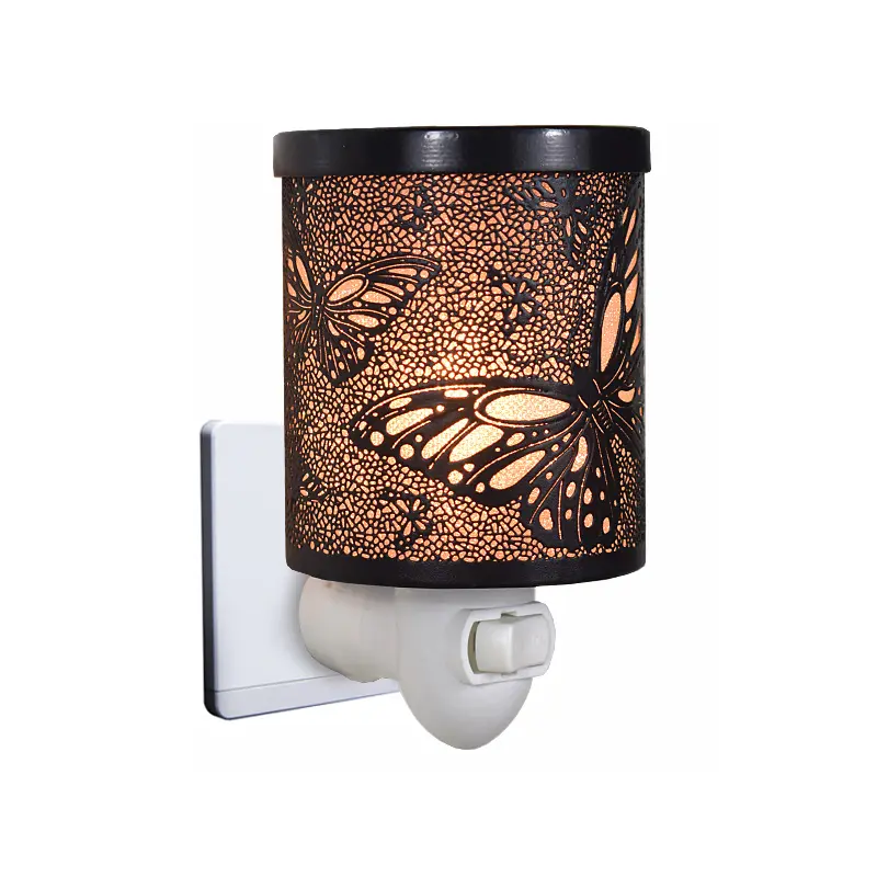 Calentador de cera de vela con enchufe artesanal de mariposa para calentador de cera perfumada, quemador de cera eléctrico como regalos, decoración del hogar