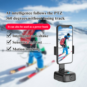 Q11 360 Rotation AI Face <strong>Following</strong> Gimbal Stabilizer Intelligent Face Tracking Head Panoramic Head for Phone Vlog Video Shooting - Product Image 3