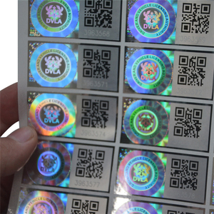 SEALQUEENメーカー防水スクラッチオフシリアル番号セキュリティホログラムステッカーカスタムデザインQRコード3Dホログラフィックラベル - Product Image 4