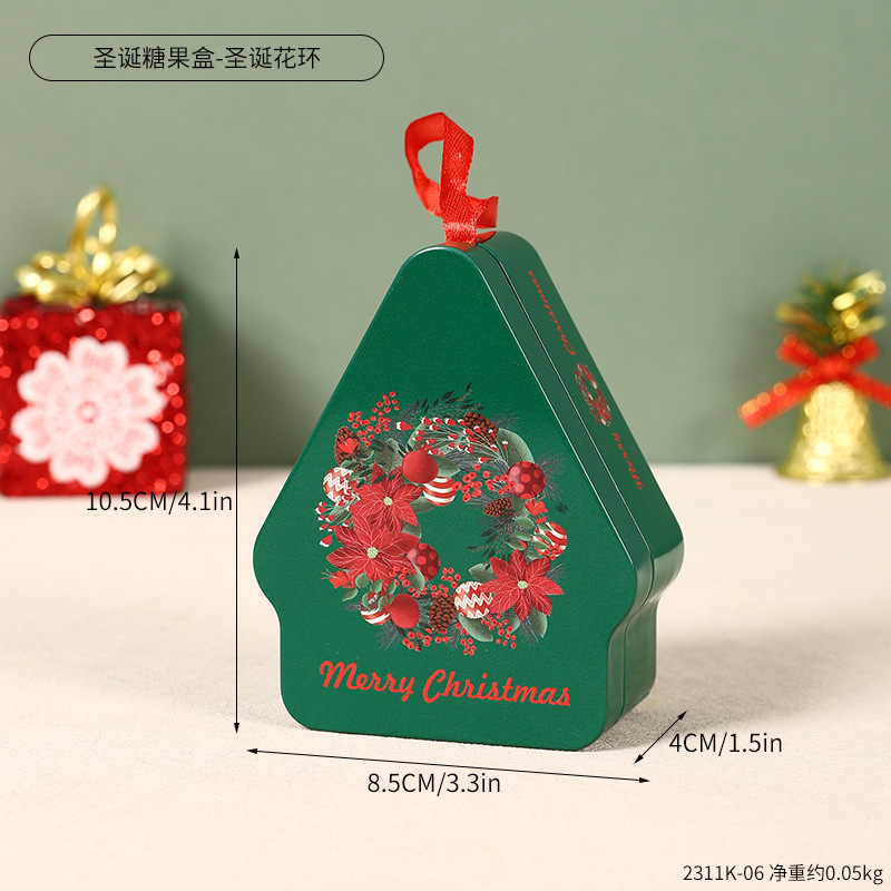 2311K-06 Christmas Candy Box - Christmas Wreath