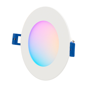 LED 4 inç yuvarlak akıllı gömme ışık, RGB ince Downlight, müzik Syns ve grup kontrolü, ıslak konum, açık Soffits, FCC, FCC anma - Product Image 3