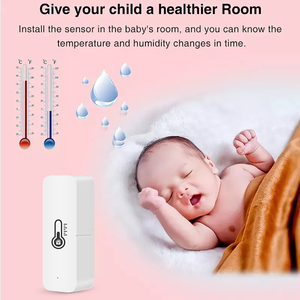 Controlador inalámbrico de humedad, Sensor de temperatura y humedad, Tuya, Wifi - Product Image 3