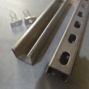 Kênh thanh chống mạ kẽm 41mm x 41mm và đôi kết hợp unistrut trong khung địa chấn chấn 41x82mm - Product Image 4